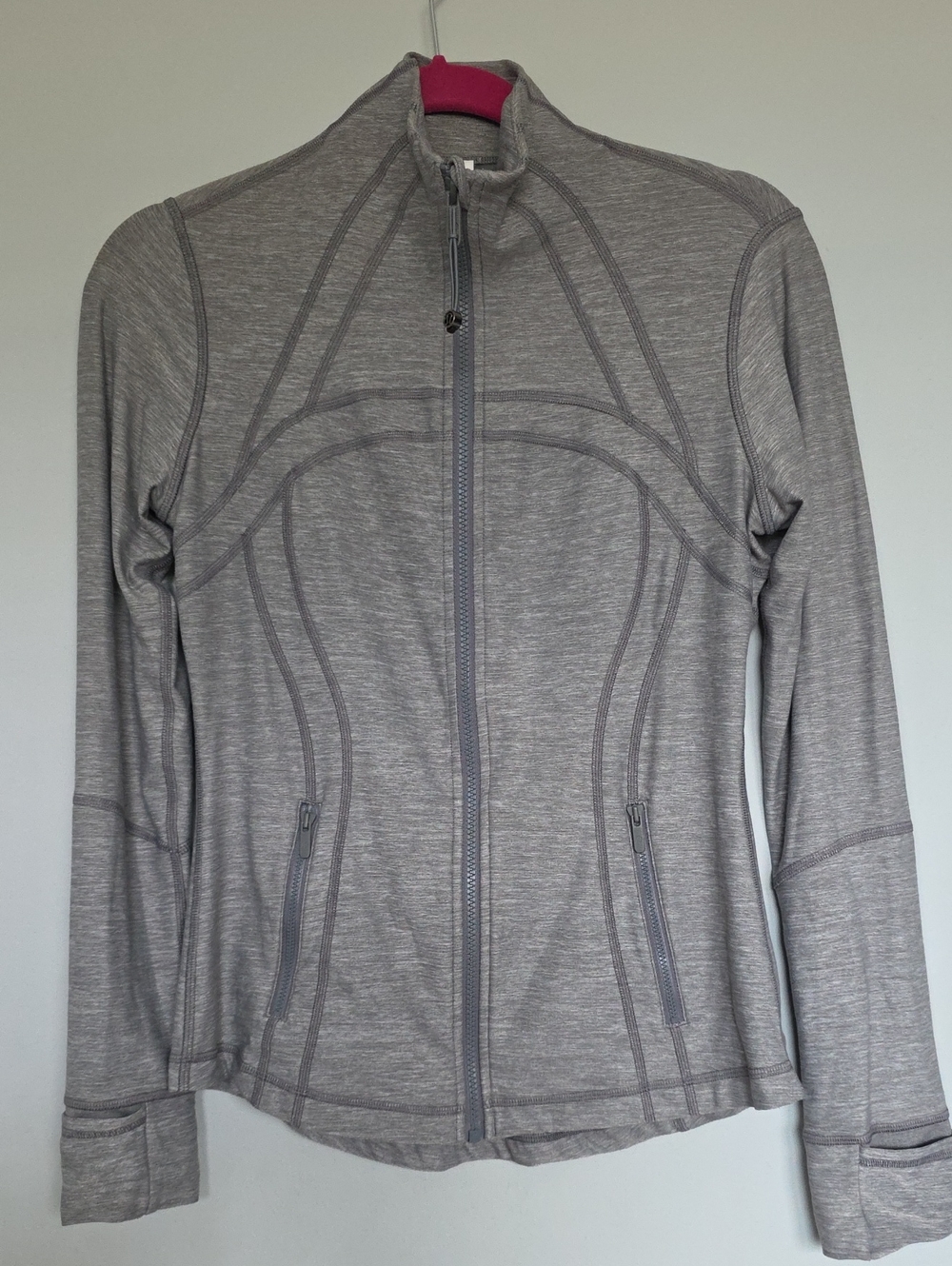 lululemon athletica Heather Gray Full-Zip Utility Jacket